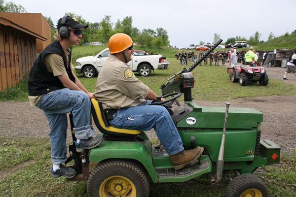 The Redneck Machine Gun Lawn Mower