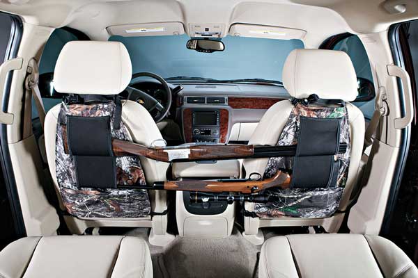 Seat Back Gun Rack Rifle Shotgun Vehicle Car SUV Pickup Trucks Storage Accessory 