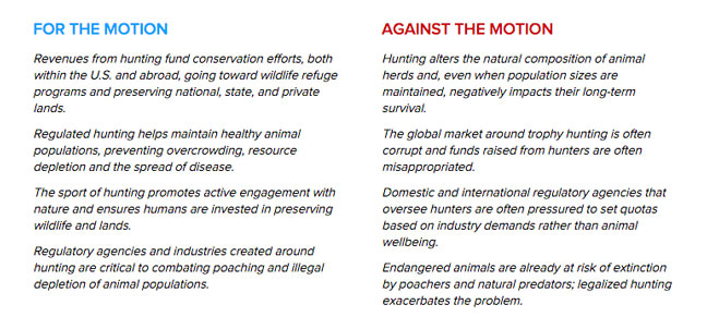 Live Debate: Are Hunters Conservationists?